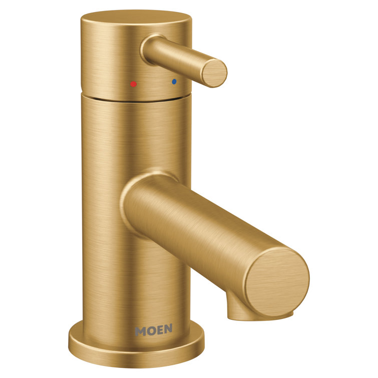 Sleek Align Chrome Single Hole Bathroom Faucet with WaterSense