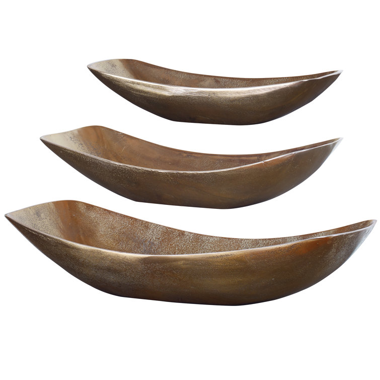 Antique Brass Handcrafted Metal Decorative Bowl Set