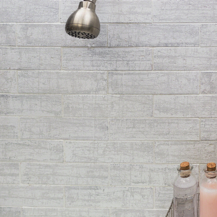 Gray Natural Rectangular Subway Wall Tile