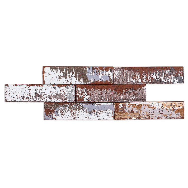City Brick Natural Red Rectangular Subway Wall Tile