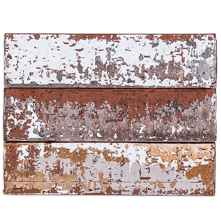 City Brick Natural Red Rectangular Subway Wall Tile