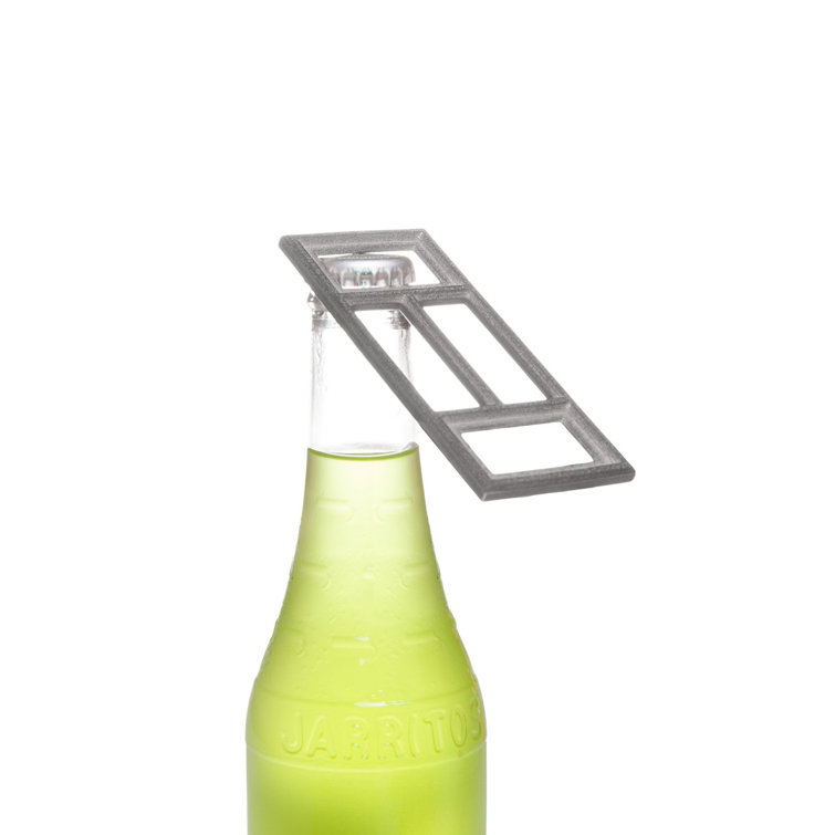 Sand-Blasted Stainless Steel Dual-Sided Bottle Opener