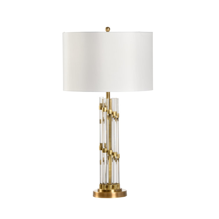 Chelsea House Petite Column 31.5" White Table Lamp