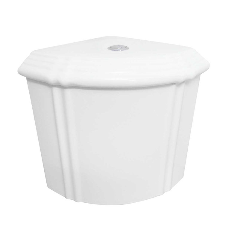 Sheffield White Round Corner Dual Flush Two-Piece Toilet