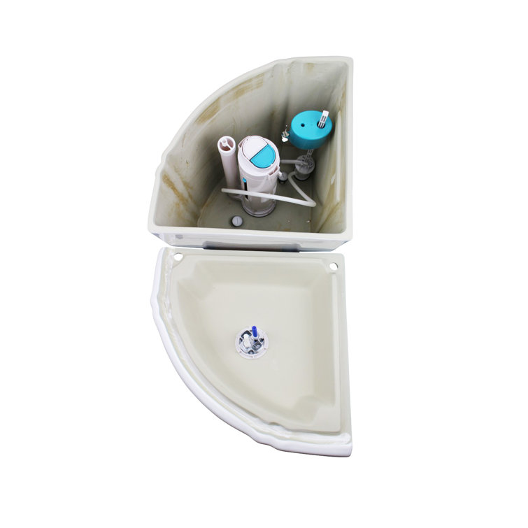 Sheffield White Round Corner Dual Flush Two-Piece Toilet