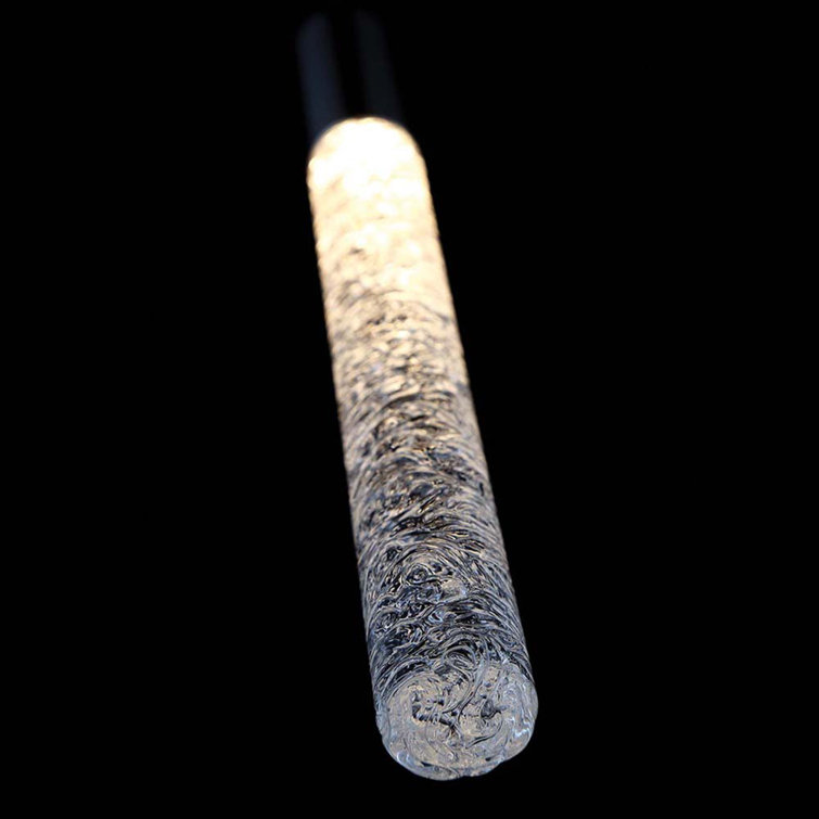 Modern Black Crystal LED Mini Pendant Light