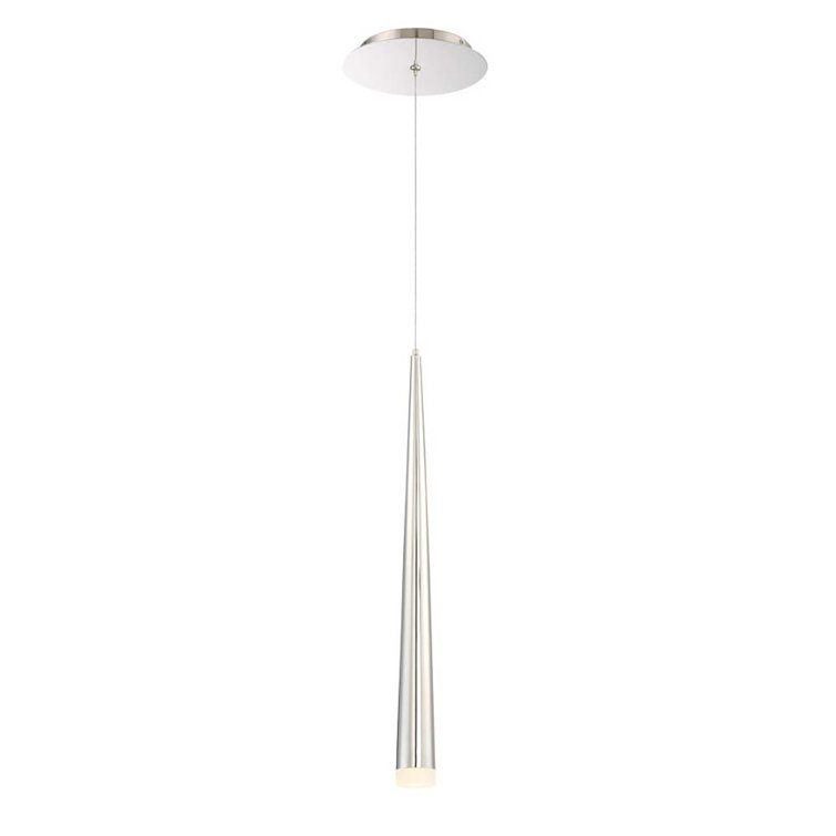 Polished Nickel 28" LED Single Pendant Light