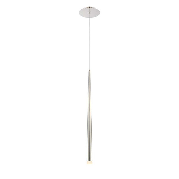 Polished Nickel 28" LED Single Pendant Light