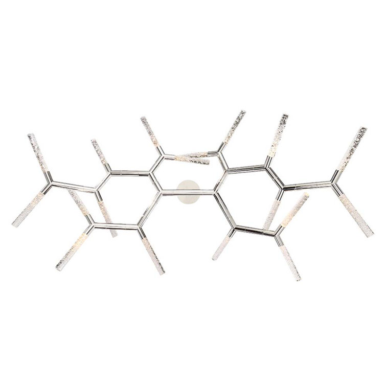 Kryptonite Polished Nickel 18-Light LED Sputnik Chandelier