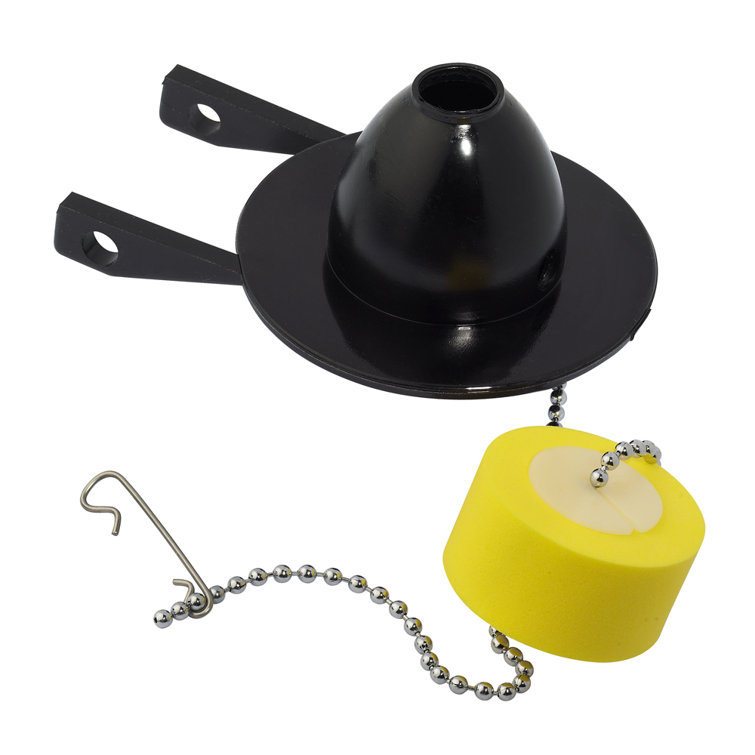 Universal Black Flapper and Chain with Yellow Float