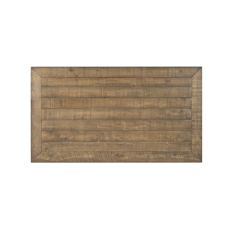 Reclaimed Natural Pine Wood Coffee Table with Storage Drawers