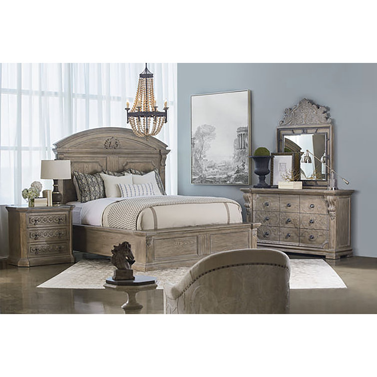 Gray Transitional 9-Drawer Dresser with Dovetail Drawer