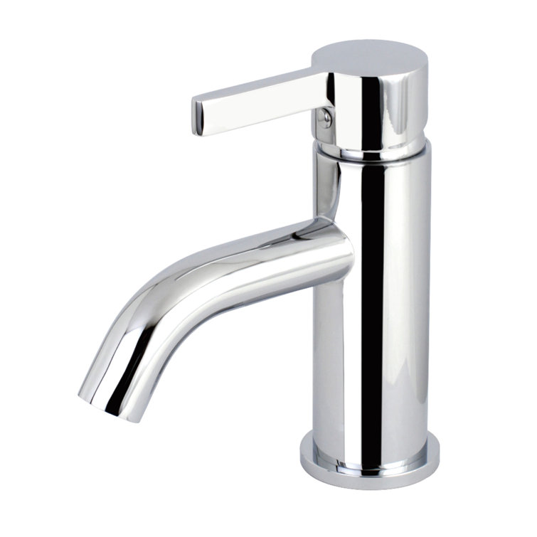 Continental Polished Chrome Single-Handle Bathroom Faucet with Drain