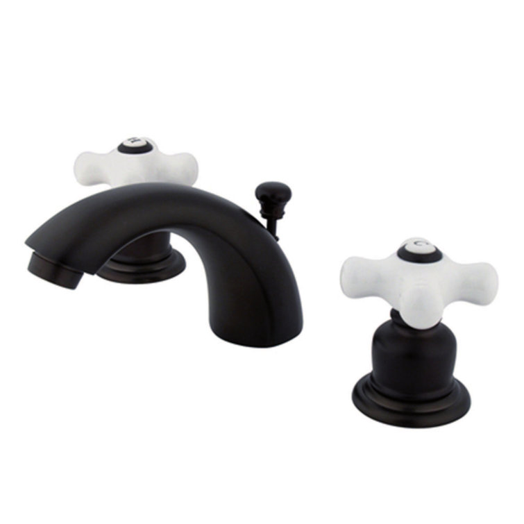 Victorian Mini-Widespread Oil Rubbed Bronze Bathroom Faucet
