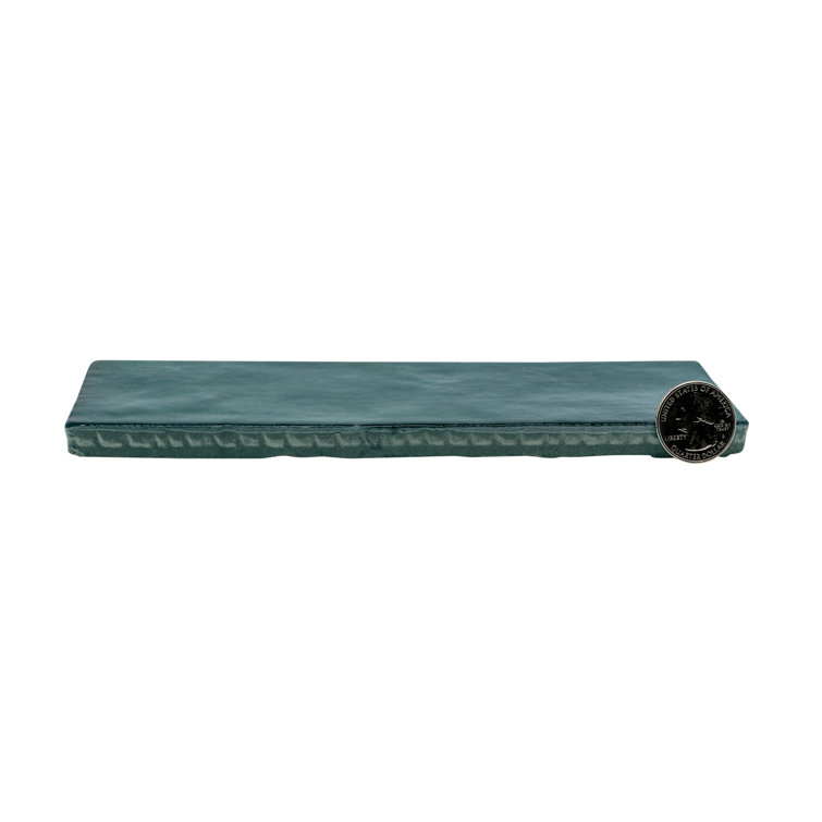Cloe Green 2.5" x 8" Glossy Ceramic Wall Tile