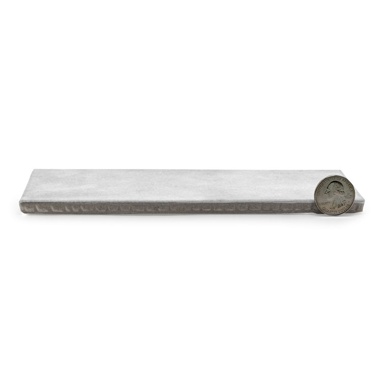 Cloe 2.5" x 8" Glossy Gray Ceramic Wall Tile