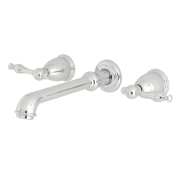 Naples Polished Chrome Wall Mount Bathroom Faucet