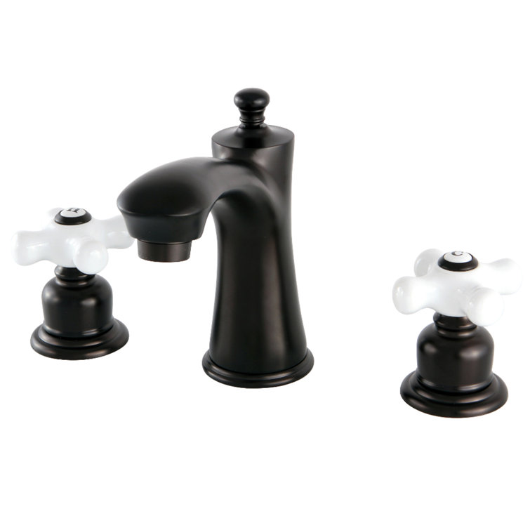 Victorian Oil Rubbed Bronze 8" Widespread Bathroom Faucet