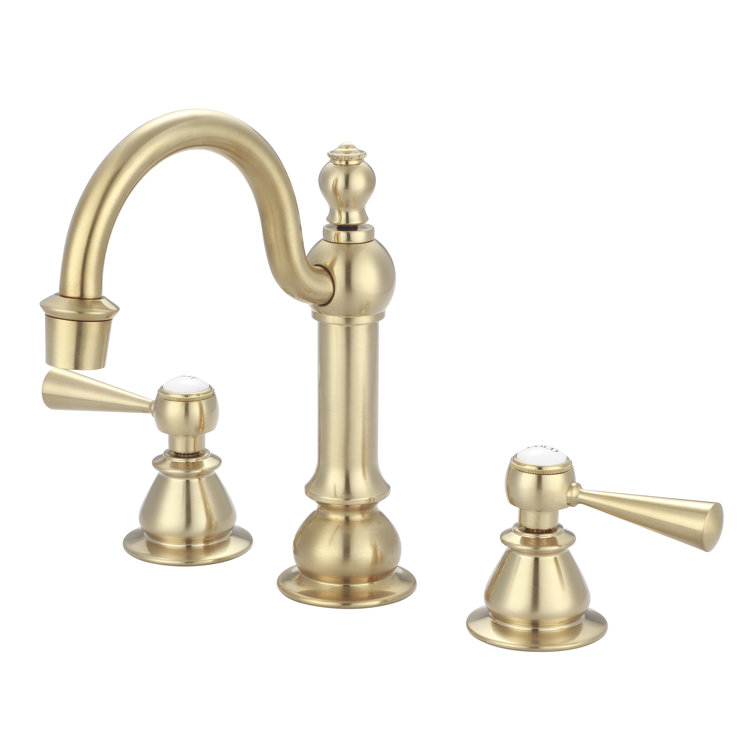 Satin Brass High Arc Torch Lever Handle Lavatory Faucet