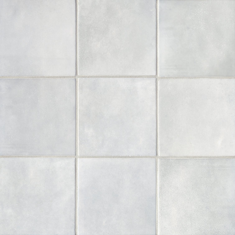 Cloe 5" x 5" Glossy Gray Ceramic Wall Tile