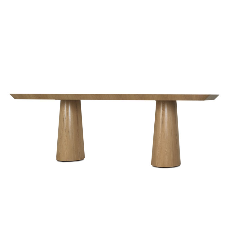 Ingrid 84" Natural Wood Round Dining Table