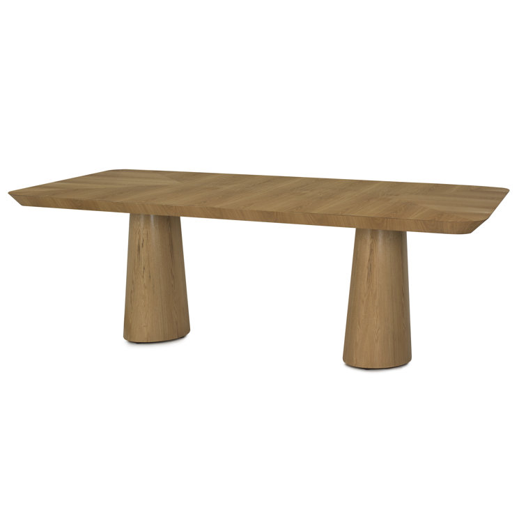 Ingrid 84" Natural Wood Round Dining Table