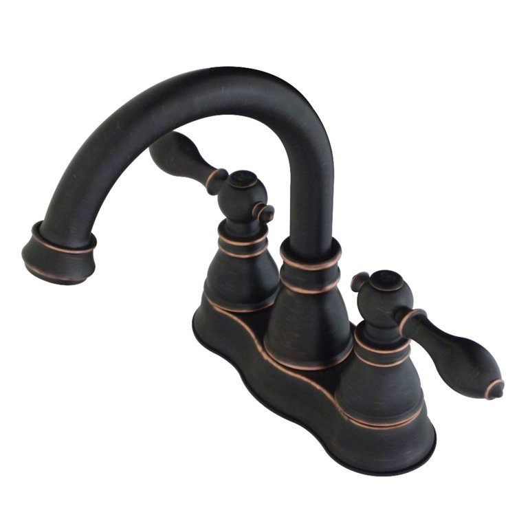 Naples Bronze Traditional Two-Handle Centerset Bathroom Faucet