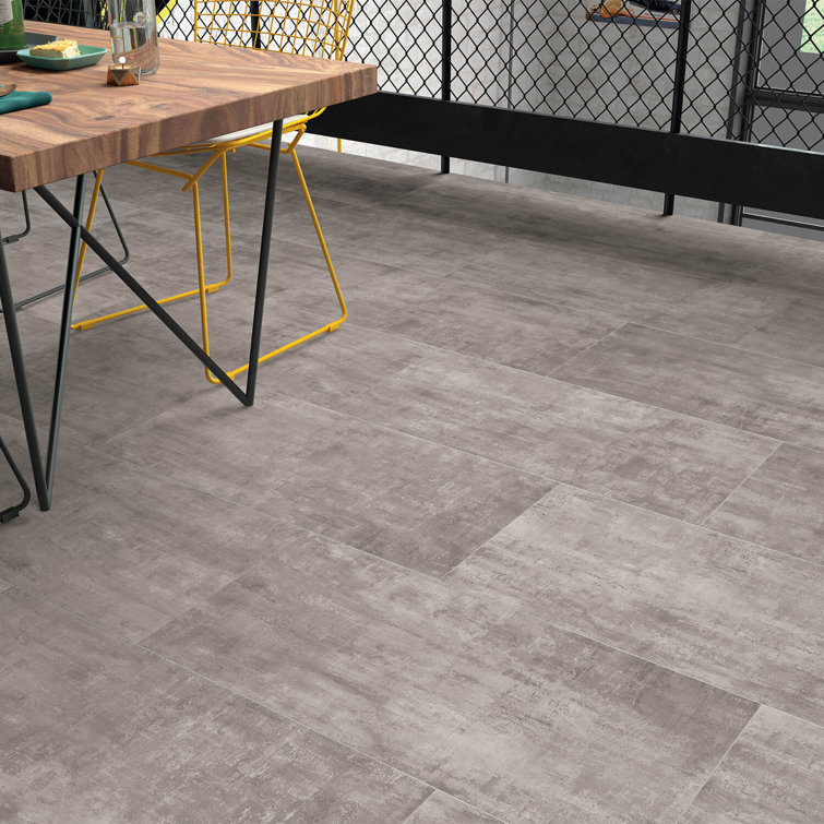 Large Format Gray Matte Porcelain Indoor/Outdoor Tile