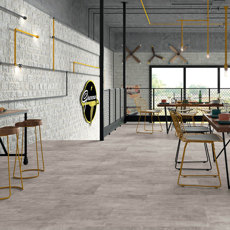 Large Format Gray Matte Porcelain Indoor/Outdoor Tile