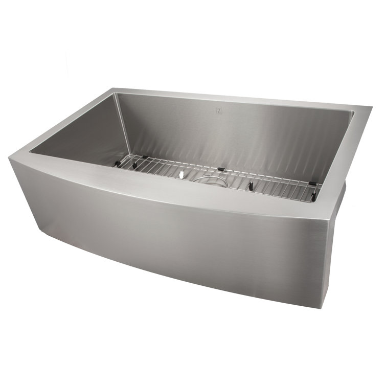 Vail 33" Stainless Steel Farmhouse Single Bowl Kitchen Sink