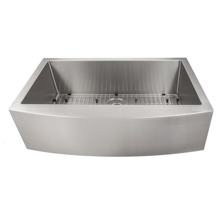 Vail 33" Stainless Steel Farmhouse Single Bowl Kitchen Sink