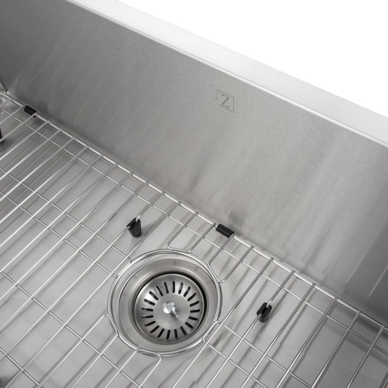 Meribel 33" Stainless Steel Undermount Kitchen Sink with Basket Strainer