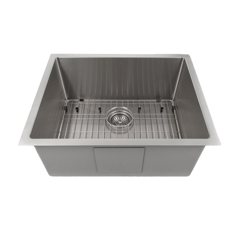 Meribel Stainless Steel 23" Drop-in Single Bowl Kitchen Sink
