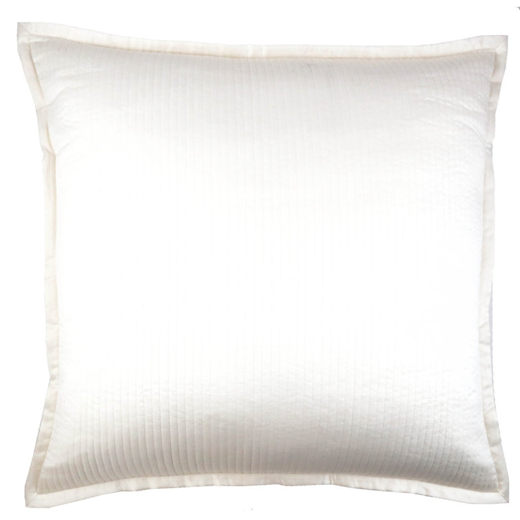 Zen White Queen Polyester Coverlet and Euro Sham Set