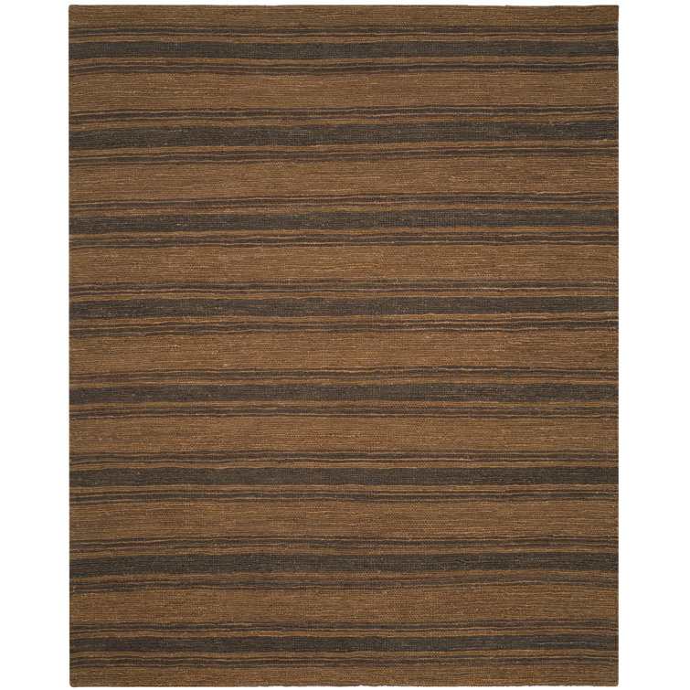 Woodland Stripe Hand-Knotted Jute and Cotton 8' x 10' Rug