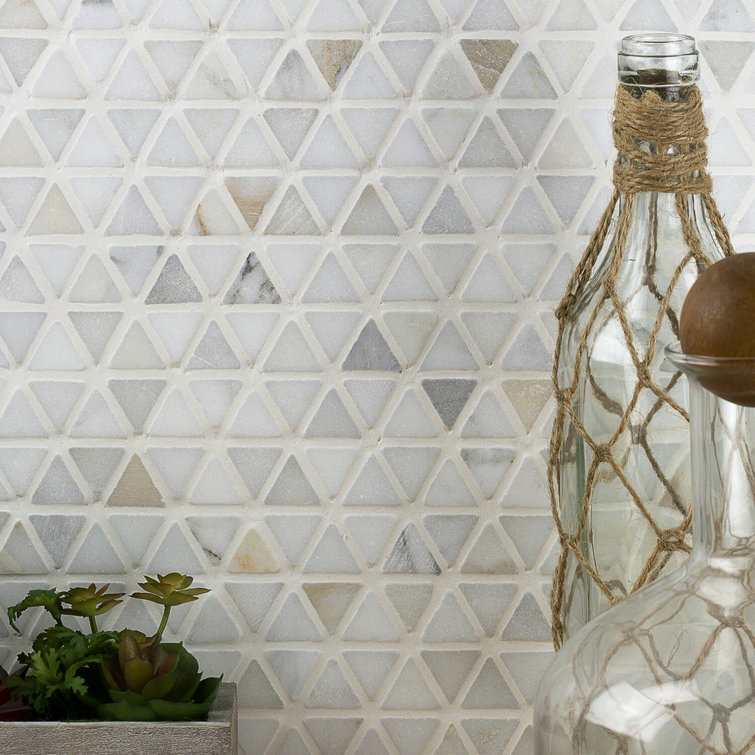 Calacatta Marble Honeycomb Mosaic Wall Tile