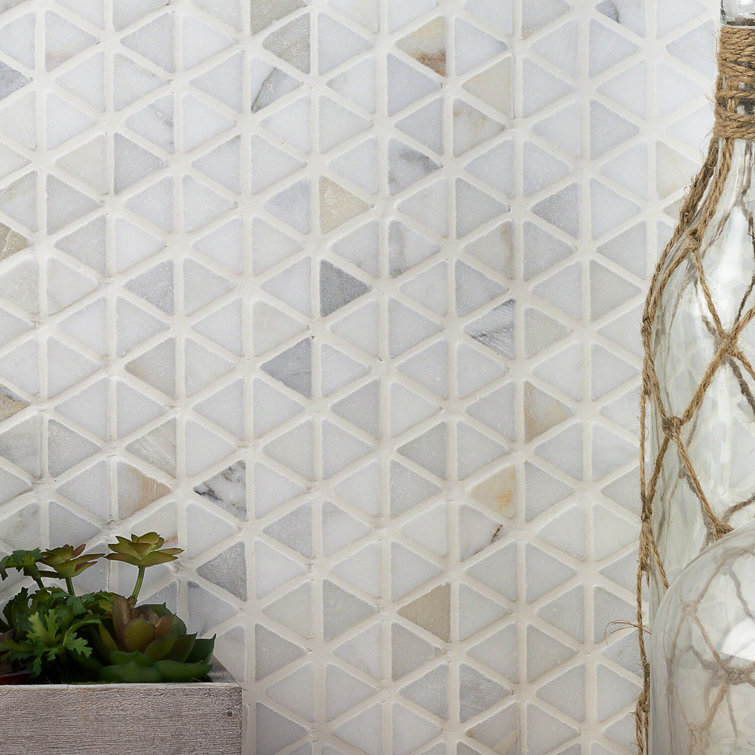 Calacatta Marble Honeycomb Mosaic Wall Tile