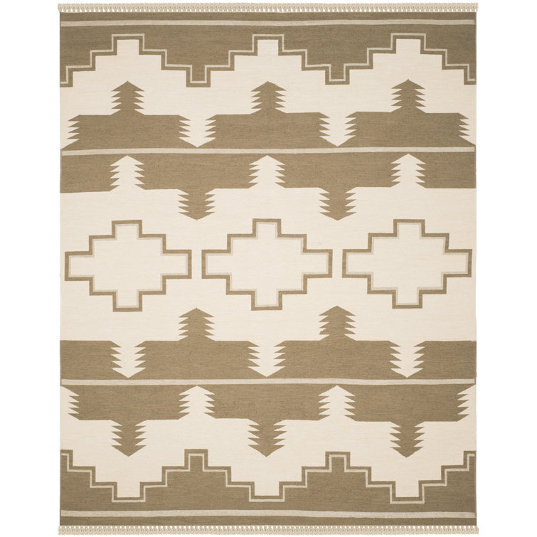 Black Mountain Hand-Knotted 8' x 10' Wool-Cotton Blend Area Rug