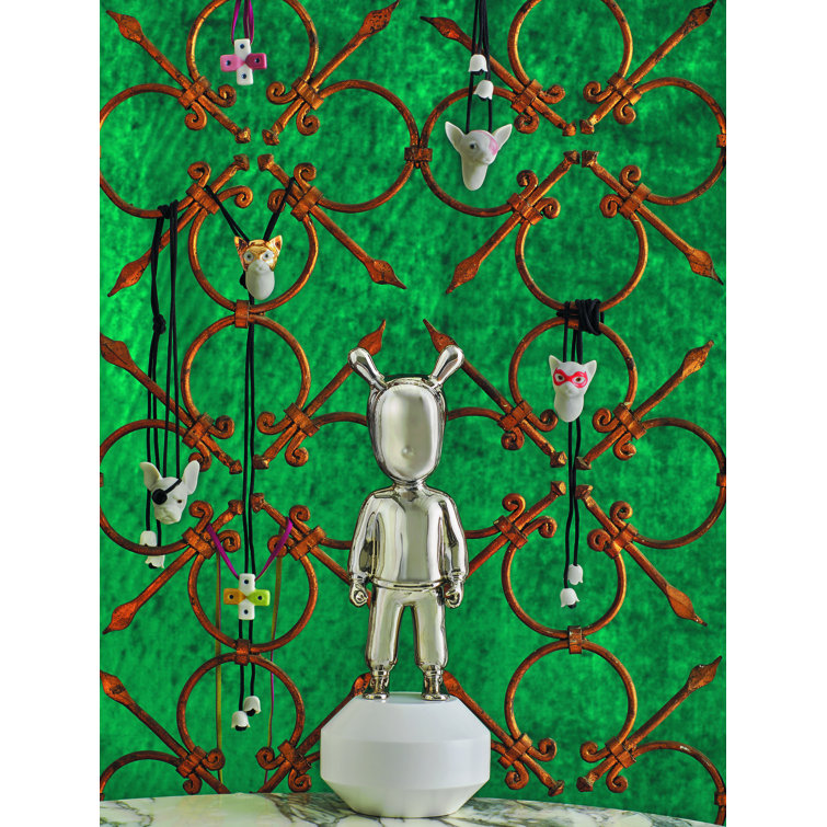Valencia Handcrafted Porcelain Figurine with Silver Finish - Small