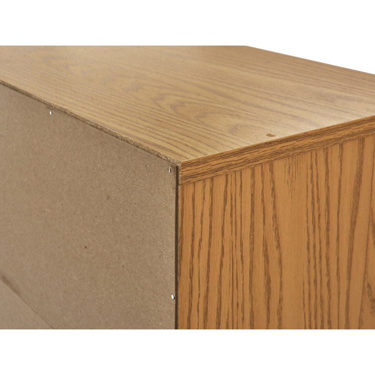 Medium Oak 36-Compartment Adjustable Wood Organizer