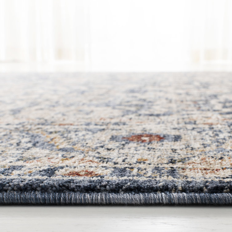 Hand-knotted Navy Synthetic 7'9" x 10' Area Rug