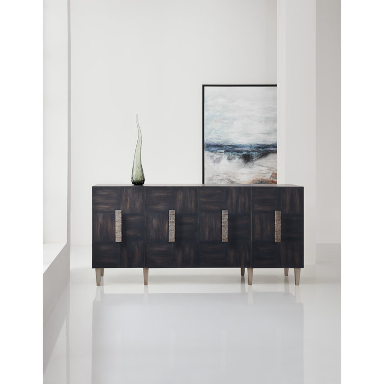 Melange 68'' Walnut Veneer Transitional Sideboard
