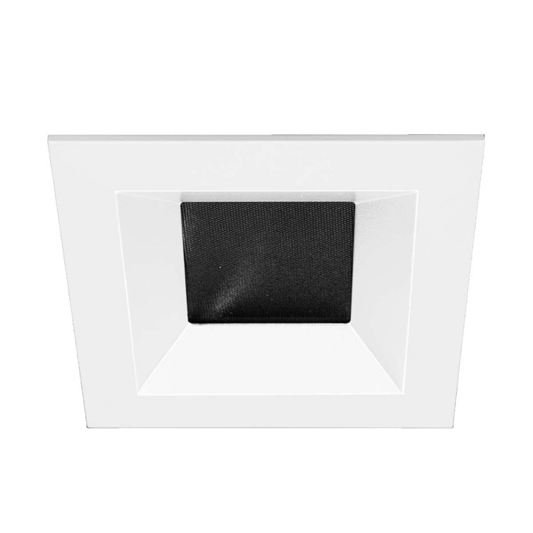 White Aluminum 4.75'' Square LED Recessed Trim Light