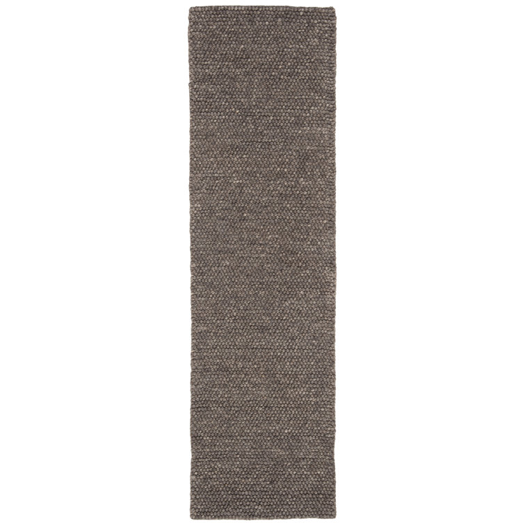 Carisbrooke Chocolate Hand-Knotted Wool Runner Rug, 2'3" x 8'