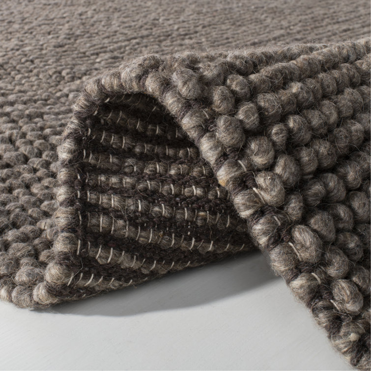 Carisbrooke Chocolate Hand-Knotted Wool Runner Rug, 2'3" x 8'