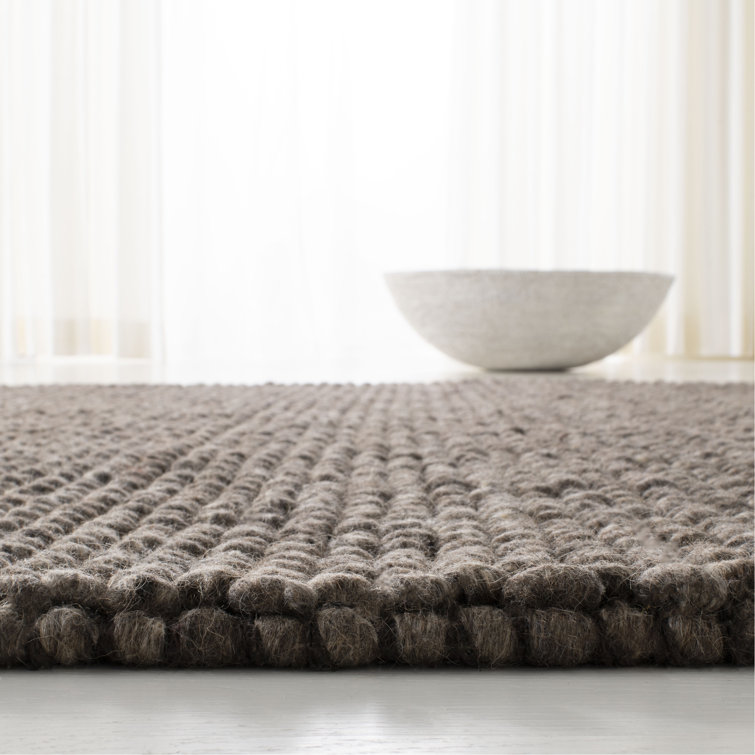 Carisbrooke Chocolate Hand-Knotted Wool Runner Rug, 2'3" x 8'