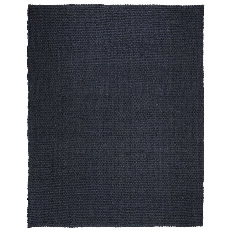 Nigel Navy 8' x 10' Hand-Knotted Jute Basket Weave Area Rug