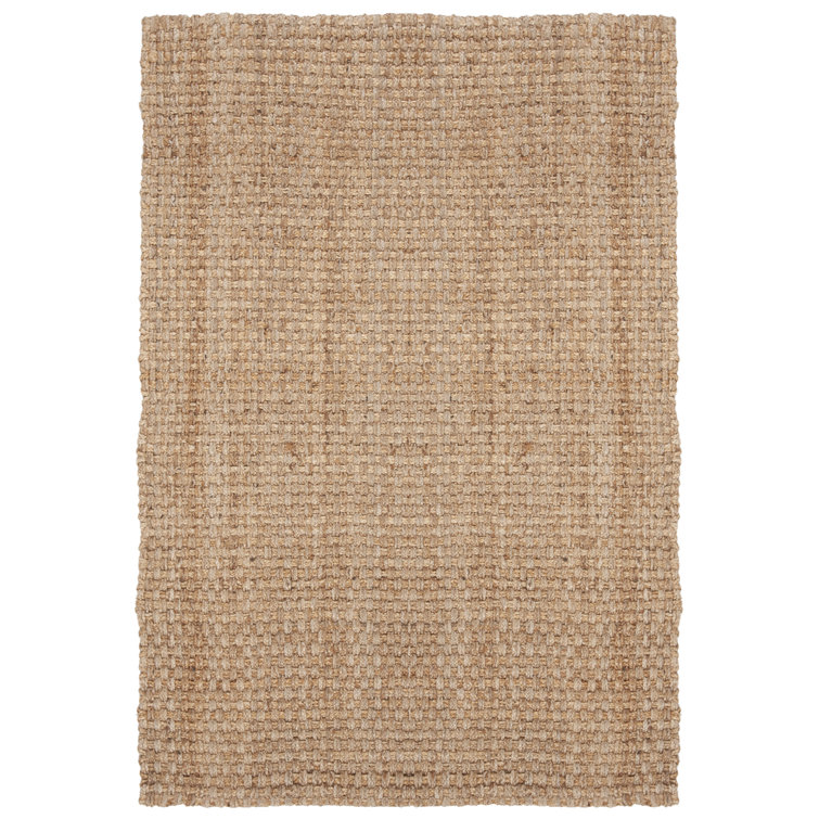 Handmade Wheat Jute Basket Weave 4' x 6' Rug