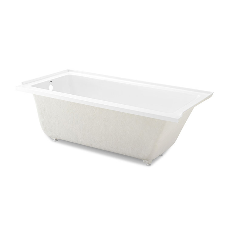 Voltaire 60" x 32" White Acrylic Alcove Bathtub with Jets