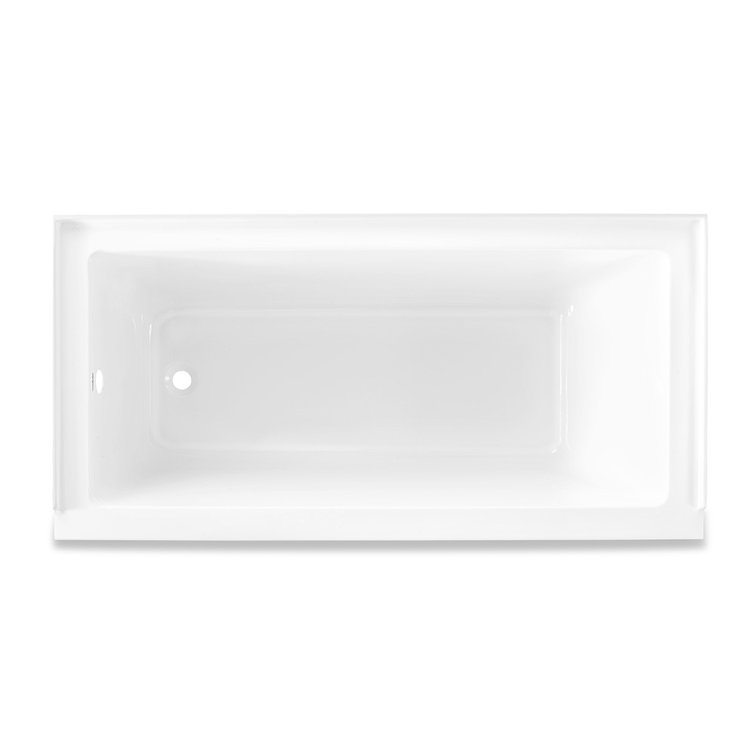 Voltaire 60" x 32" White Acrylic Alcove Bathtub with Jets
